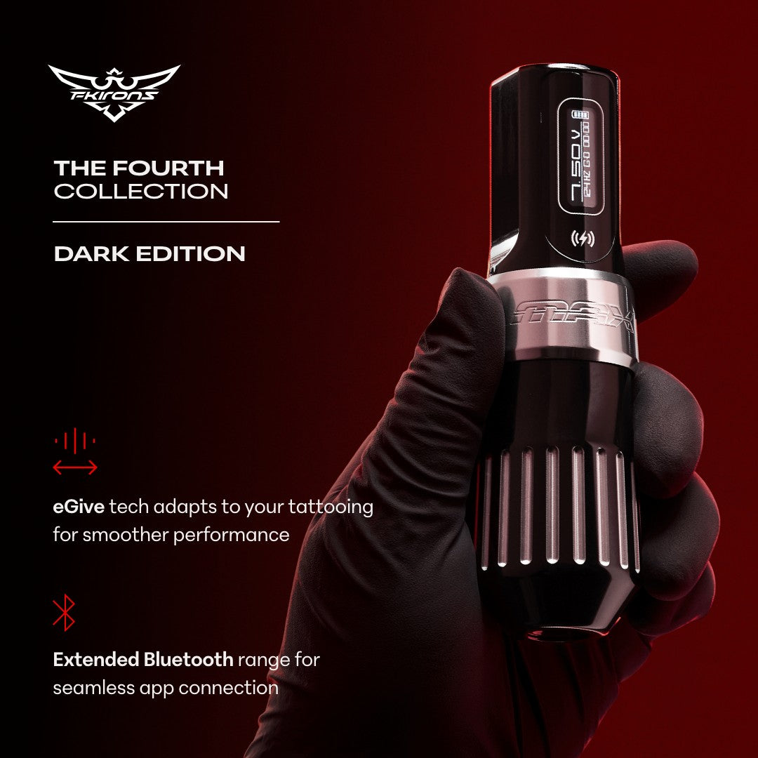 FK Irons Fourth Collection Flux Max Machine — Dark Edition - FK Irons - Precision Tattoo Machines