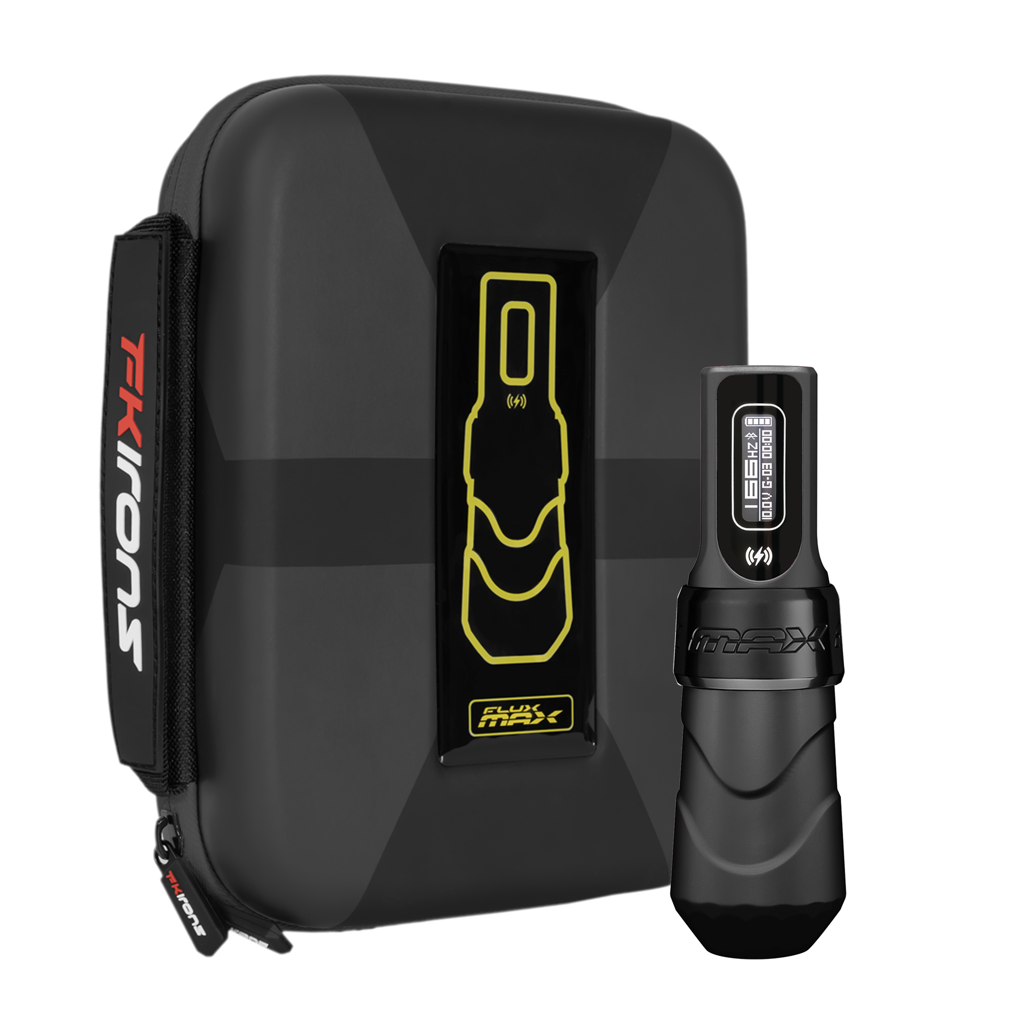 Flux Max Black Ops with PowerBolt II - FK Irons - Precision Tattoo Machines
