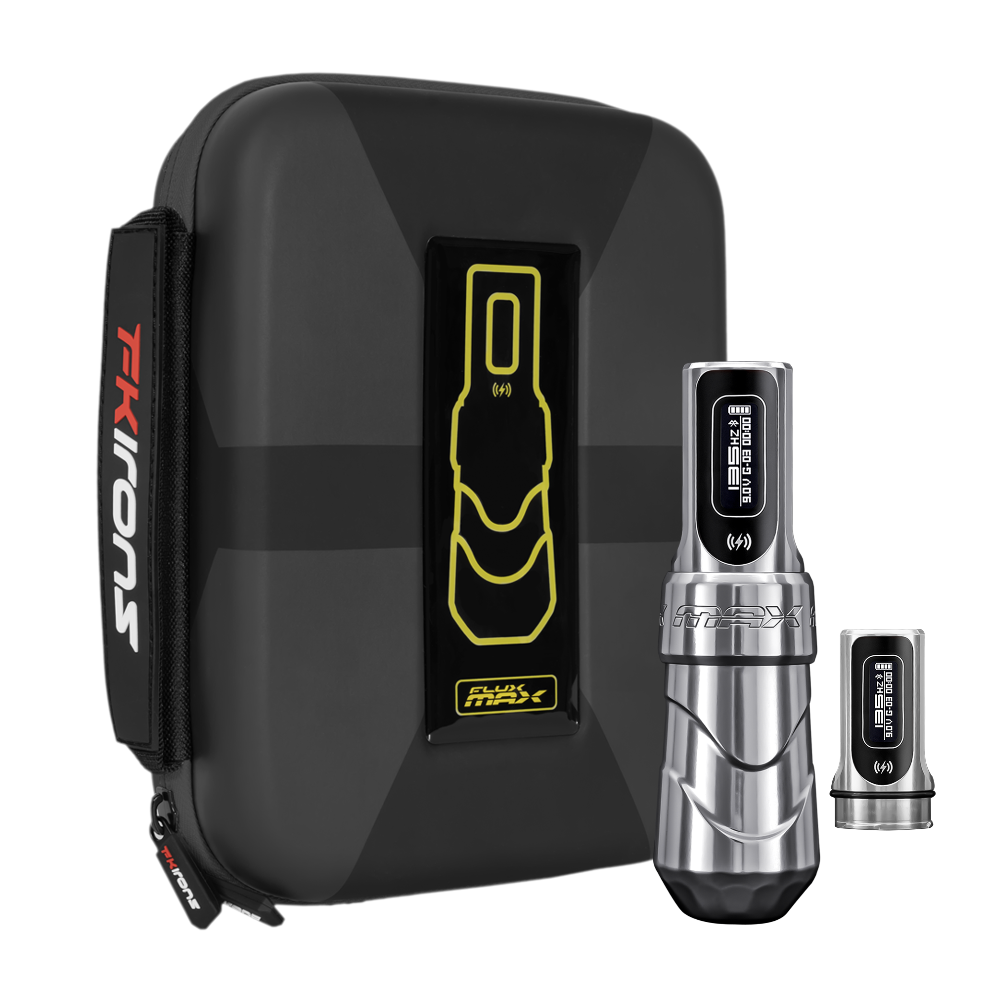 Flux Max Blade w/ 2 PowerBolts II - FK Irons - Precision Tattoo Machines