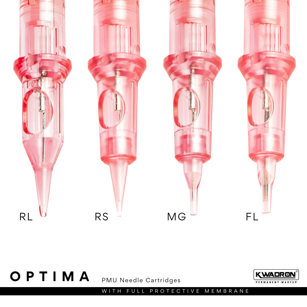 Kwadron Optima Plus PMU Cartridge Tattoo Needles — Box of 20
