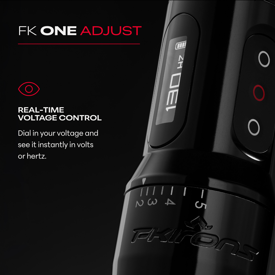 FK One Adjust Wireless Tattoo Machine - FK Irons - Precision Tattoo Machines