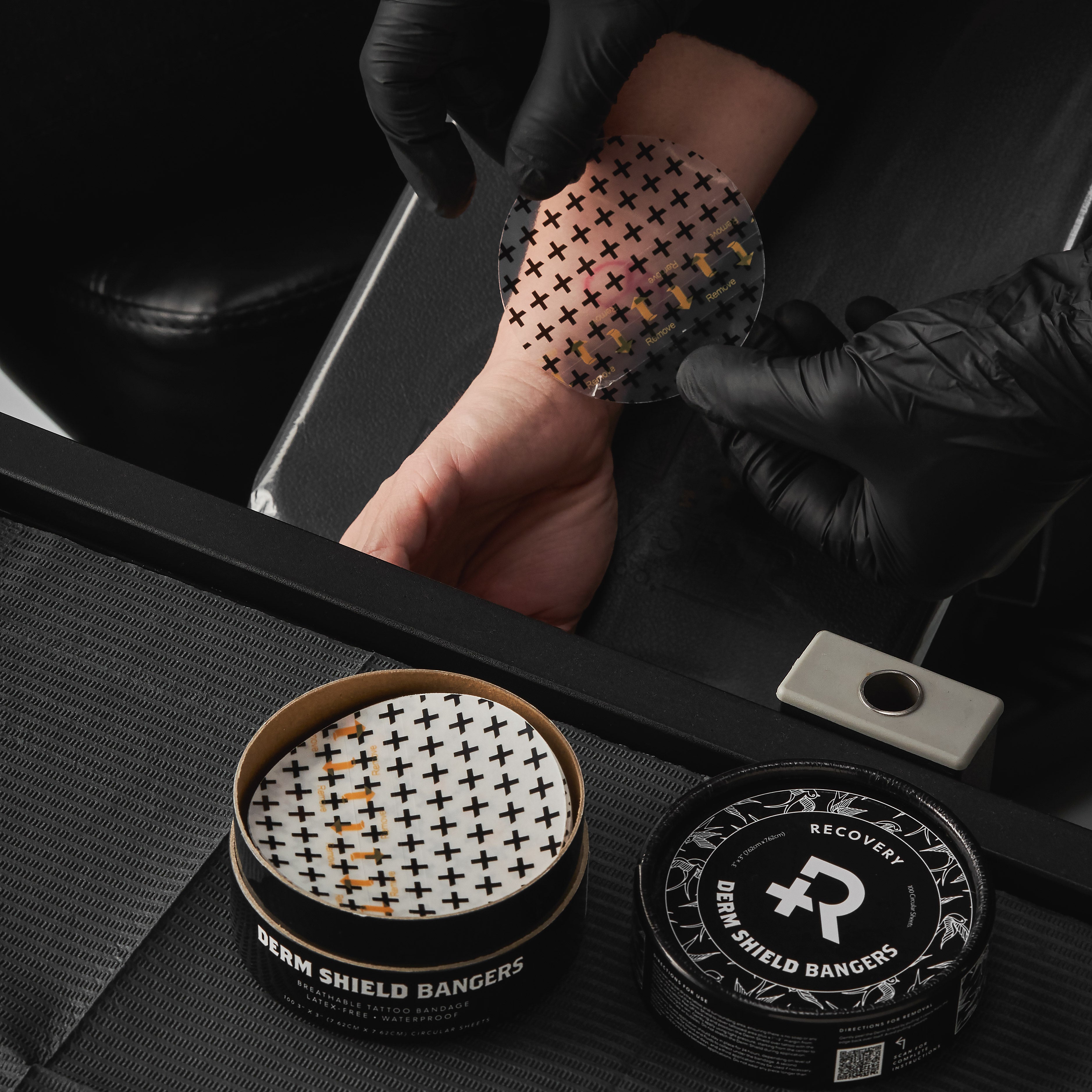 Recovery Derm Shield Bangers — Tub of 100