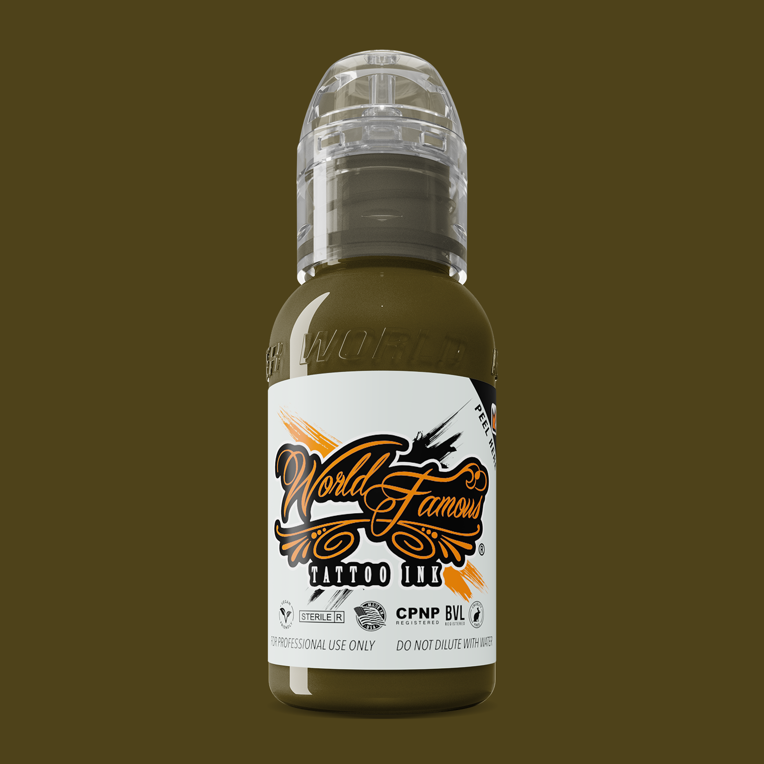 Army Green — World Famous Tattoo Ink — Pick Size
