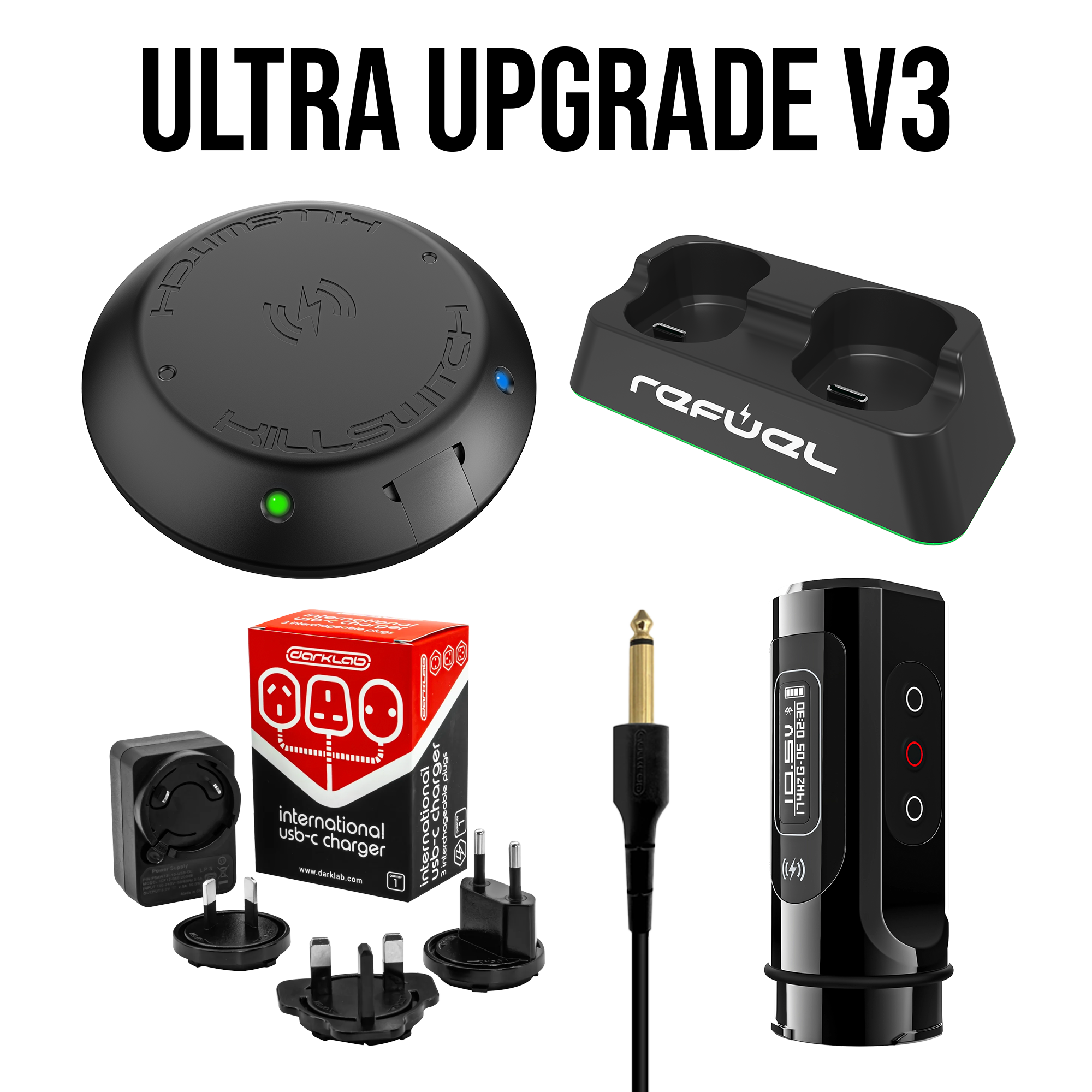 ULTRA Upgrade Pack EXO w/ PBII+ - FK Irons - Precision Tattoo Machines