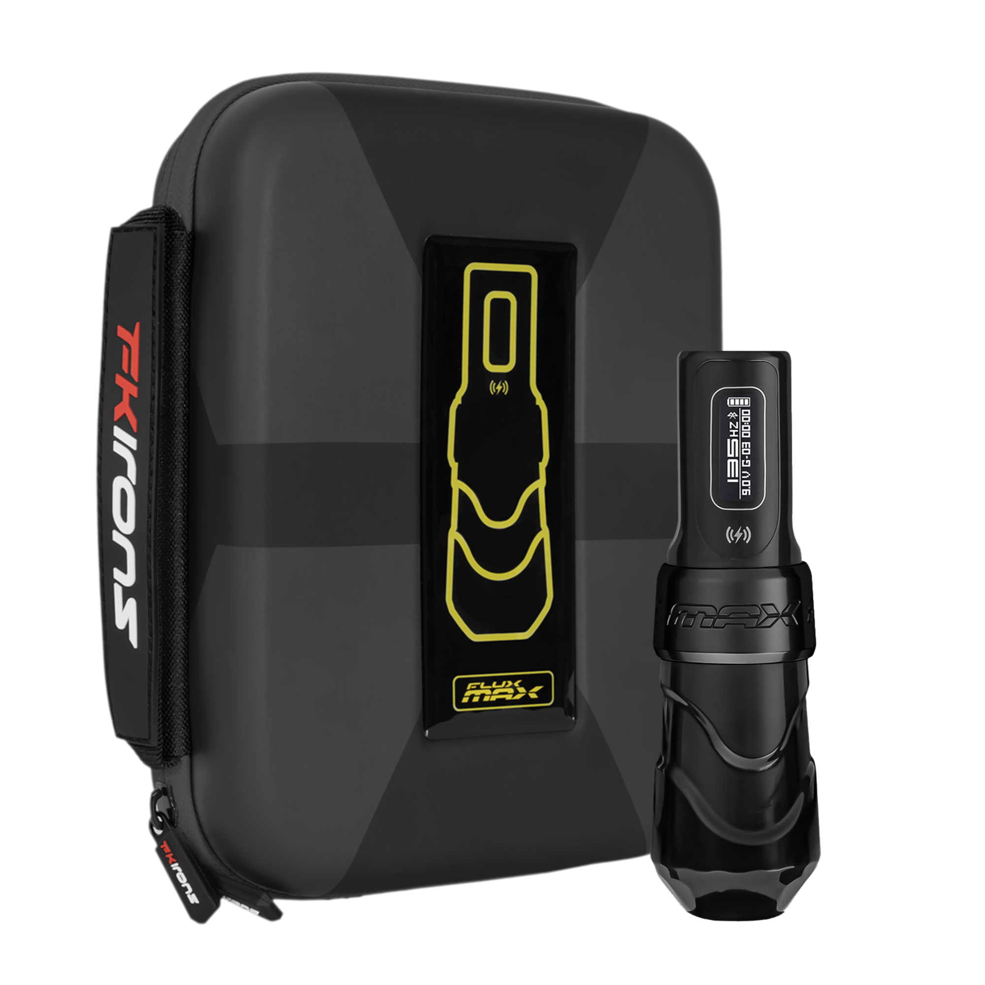 Flux Max Stealth with PowerBolt II - FK Irons - Precision Tattoo Machines