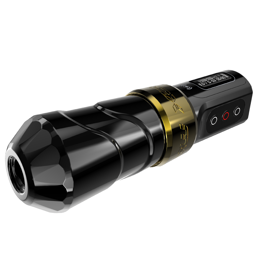 Flux Max Gold with PowerBolt II - FK Irons - Precision Tattoo Machines