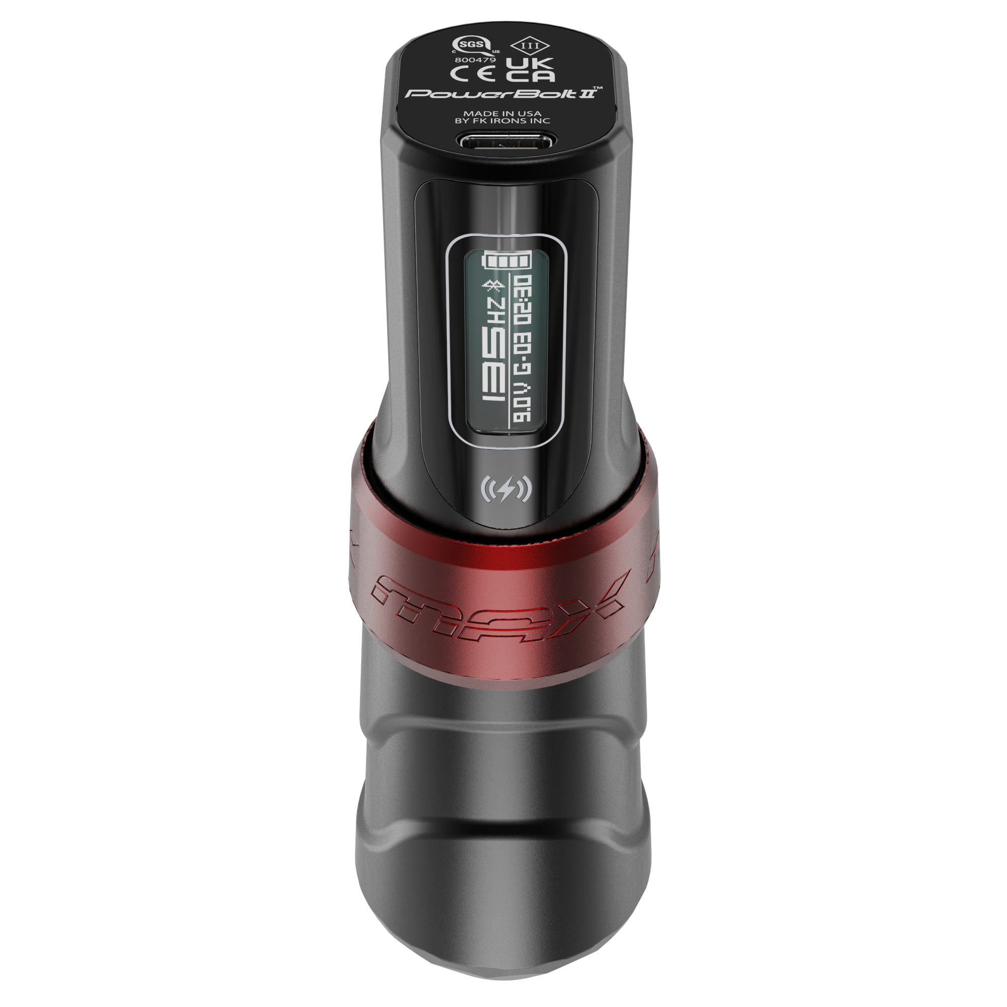 Flux Max Yomico w/ 2 PowerBolts II - FK Irons - Precision Tattoo Machines