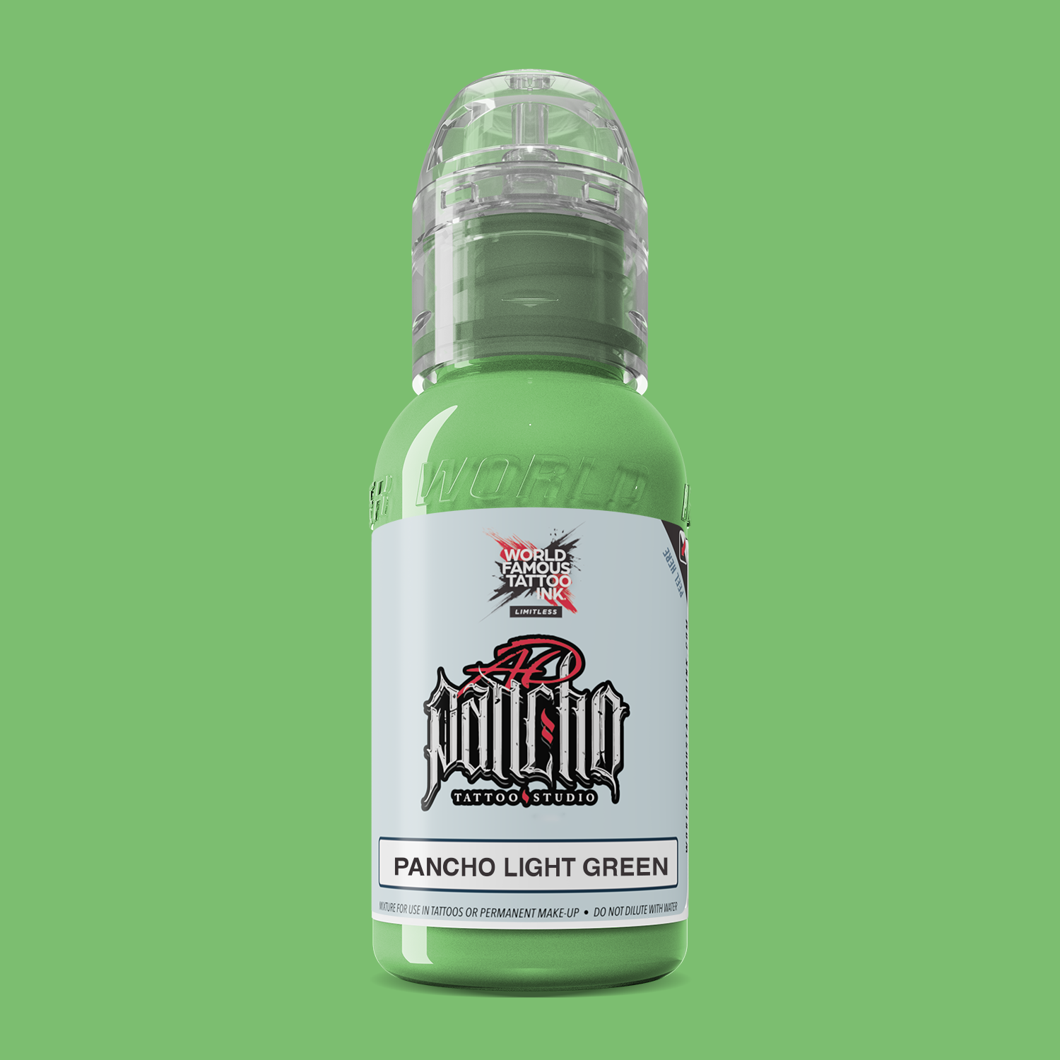 Pancho Light Green — World Famous Tattoo Ink — Pick Size