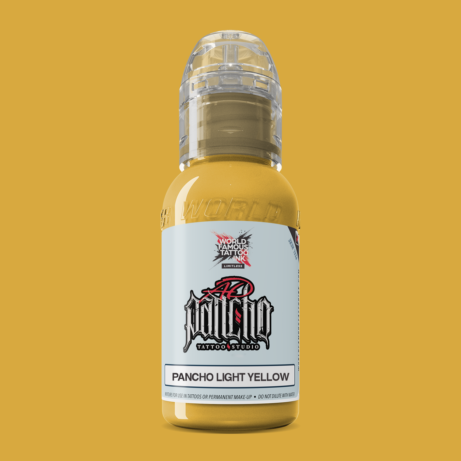 Pancho Light Yellow — World Famous Tattoo Ink — Pick Size