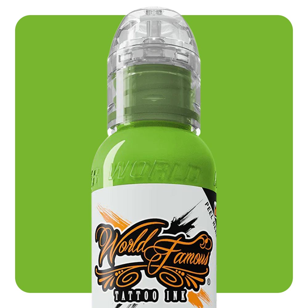 Master Mike Money Frog Green — World Famous Tattoo Ink — Pick Size