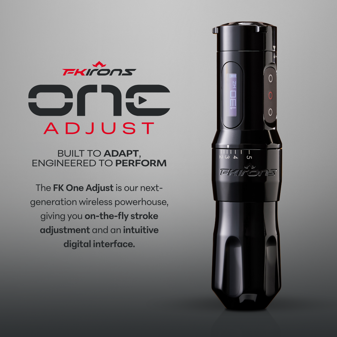 FK One Adjust Wireless Tattoo Machine - FK Irons - Precision Tattoo Machines