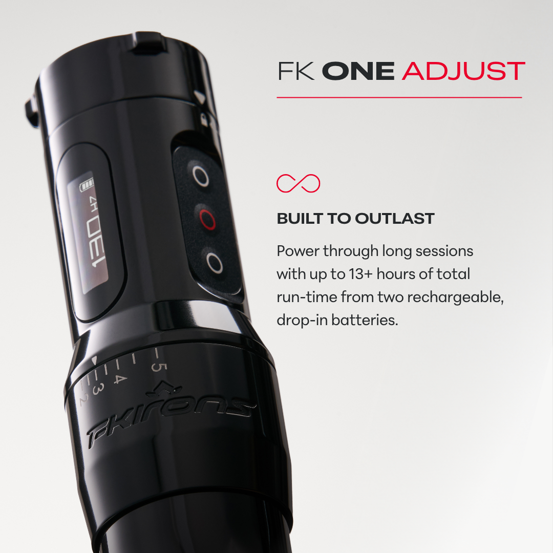 FK One Adjust Wireless Tattoo Machine - FK Irons - Precision Tattoo Machines