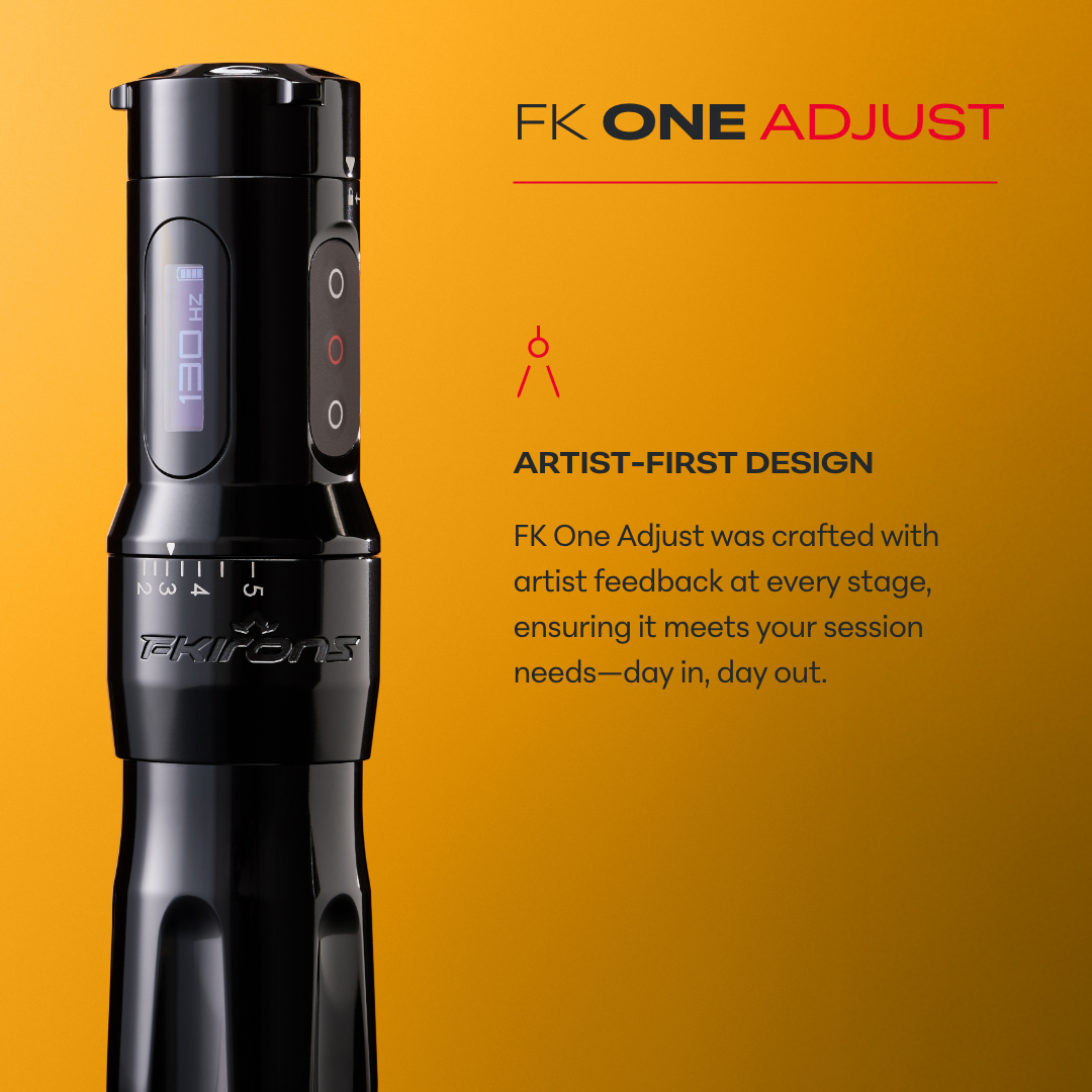 FK One Adjust Wireless Tattoo Machine - FK Irons - Precision Tattoo Machines