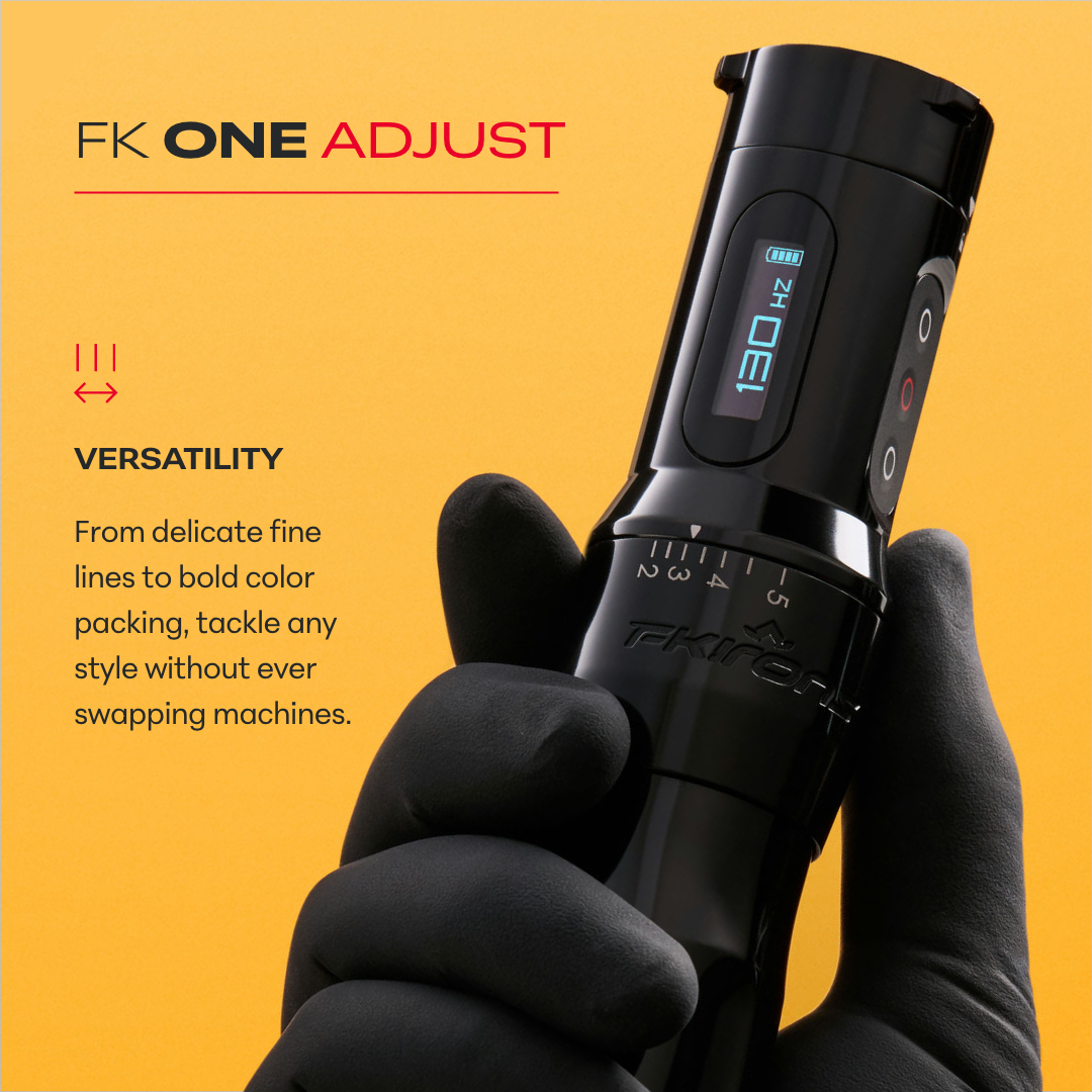FK One Adjust Wireless Tattoo Machine - FK Irons - Precision Tattoo Machines