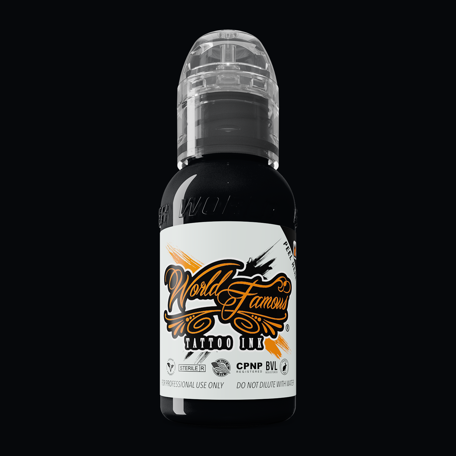 Pitch Black — World Famous Tattoo Ink — Pick Size