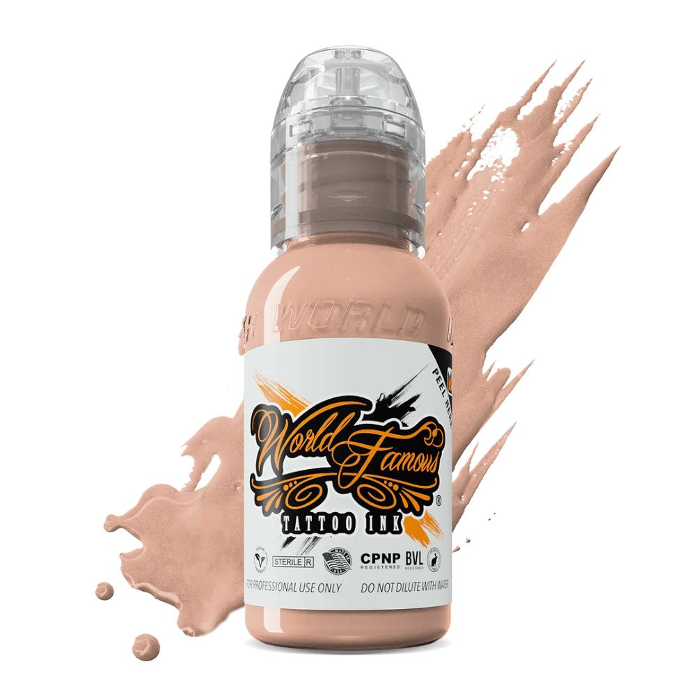 Pink Ribbon Fair Peach — World Famous Tattoo Ink — Pick Size