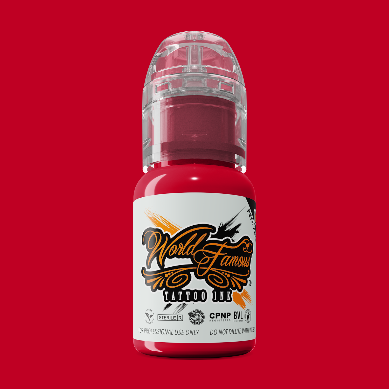 United Ink Red — World Famous Tattoo Ink — Pick Size