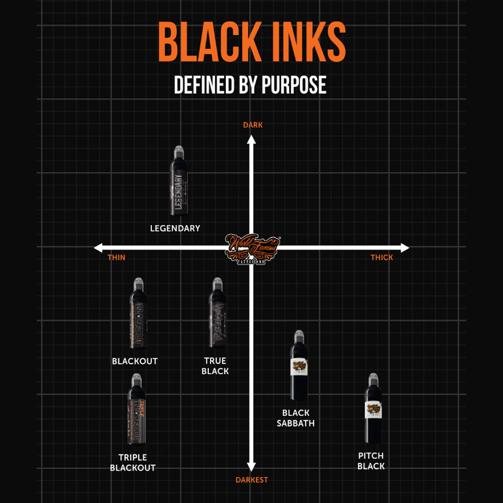 True Black — World Famous Tattoo Ink — Pick Size
