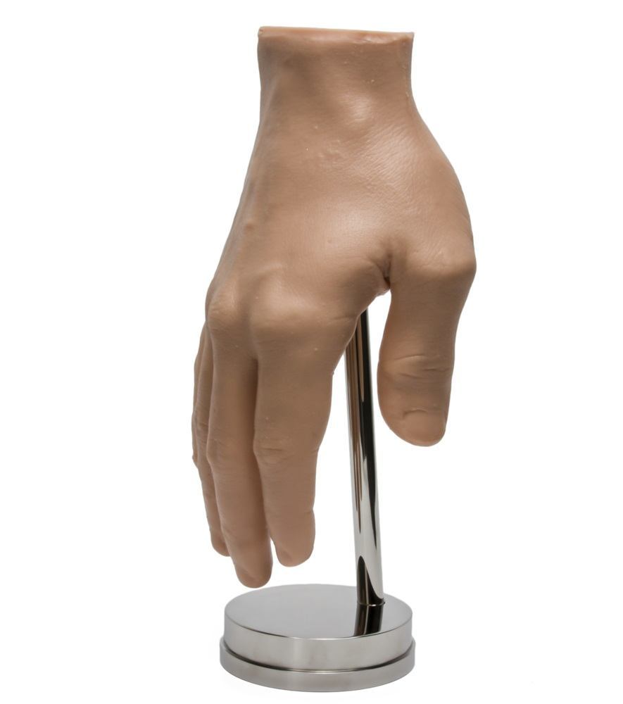 Round Steel Display Stand for Synthetic Hands